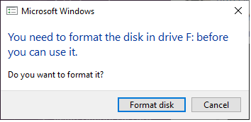 format dialog