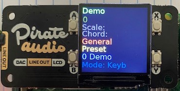 General menu - Preset
